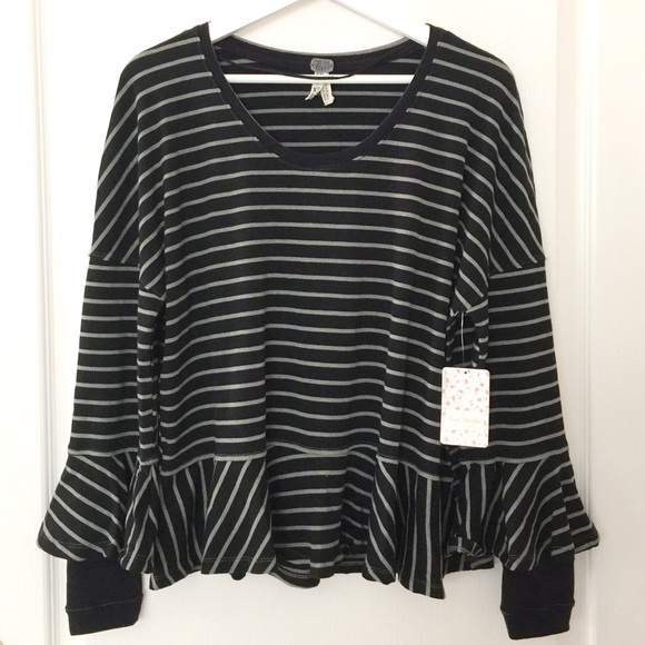 Free People Sweaters - NWT Free People Striped Blouse